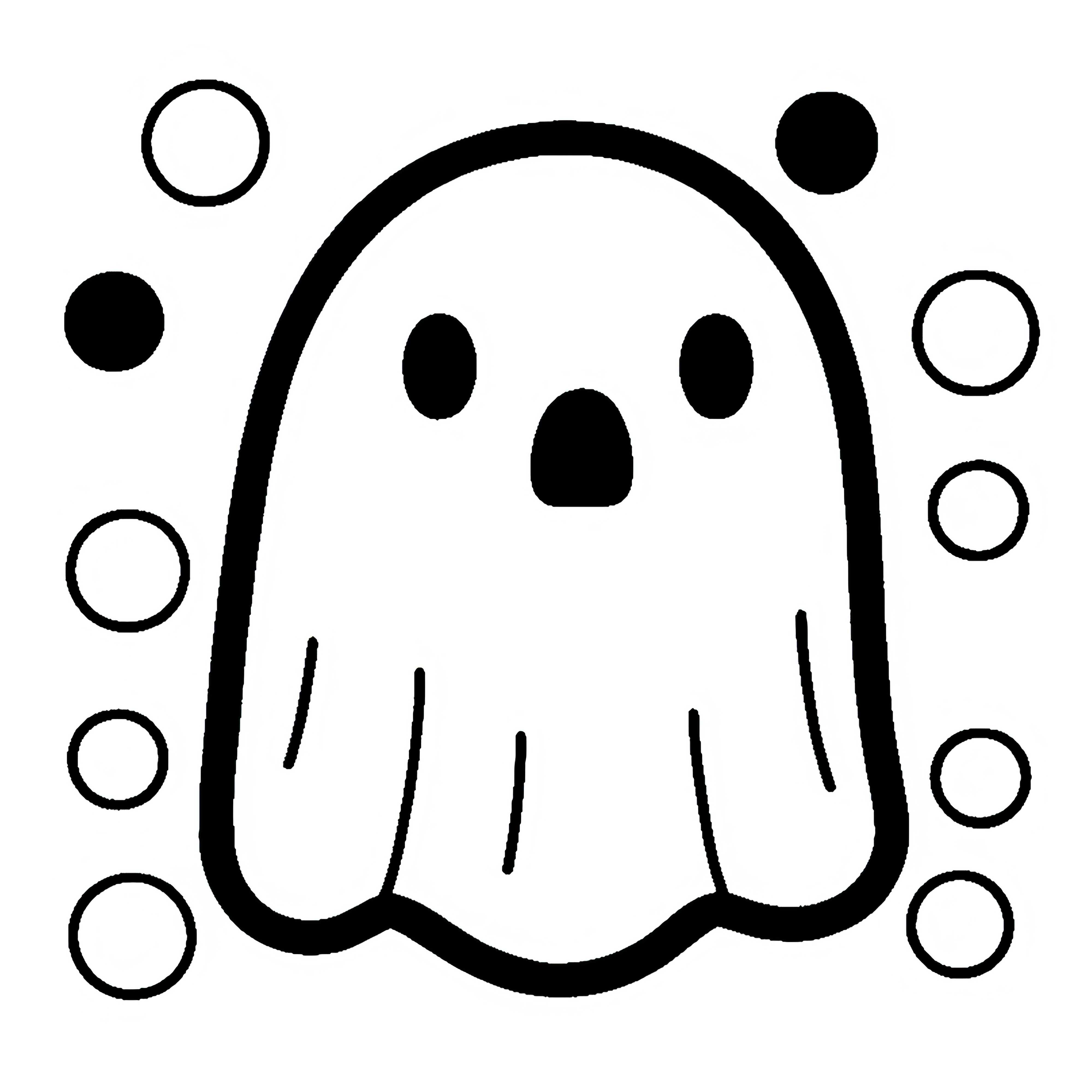 Ghost Coloring Page: Free to Download