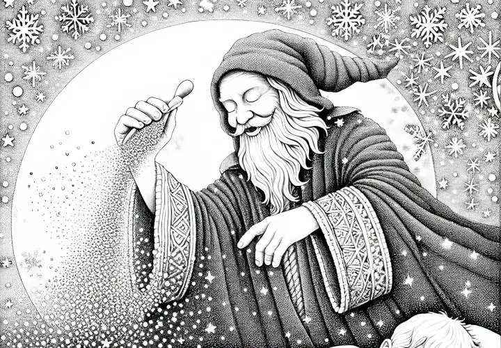 Sandman sype magický spánkový piesok na spiacie dieťa ako vymaľovánka (zdarma)