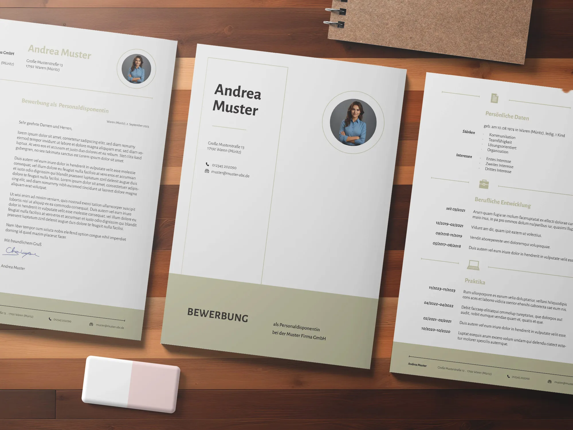 Application as hotel professional: Sample for resume and cover letter.