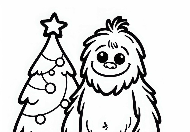 Yeti Gambar Mewarnai Mudah Gratis Yeti Gambar Mewarnai Sederhana Gratis