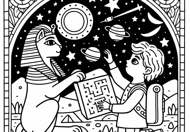 Sphinx aide les voyageurs à déchiffrer le ciel étoilé