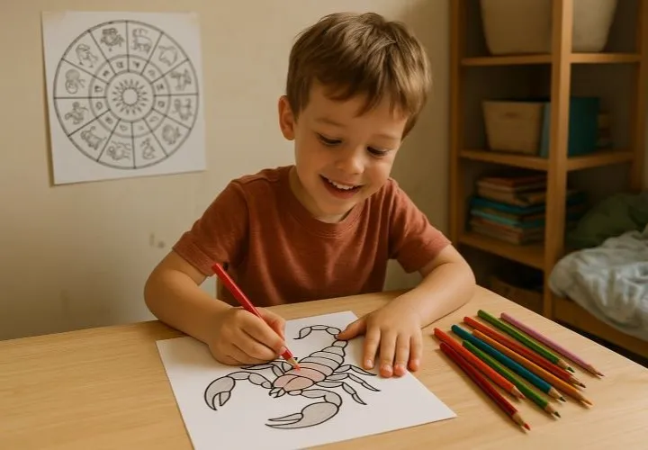 Zodiaka zīmes, zvaigžņu zīmes: Krāsojamās bildes