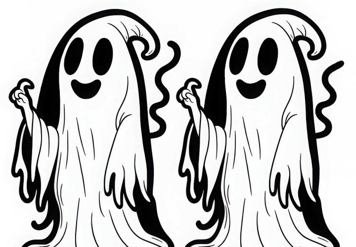 Banshee dessin à colorier simple gratuit