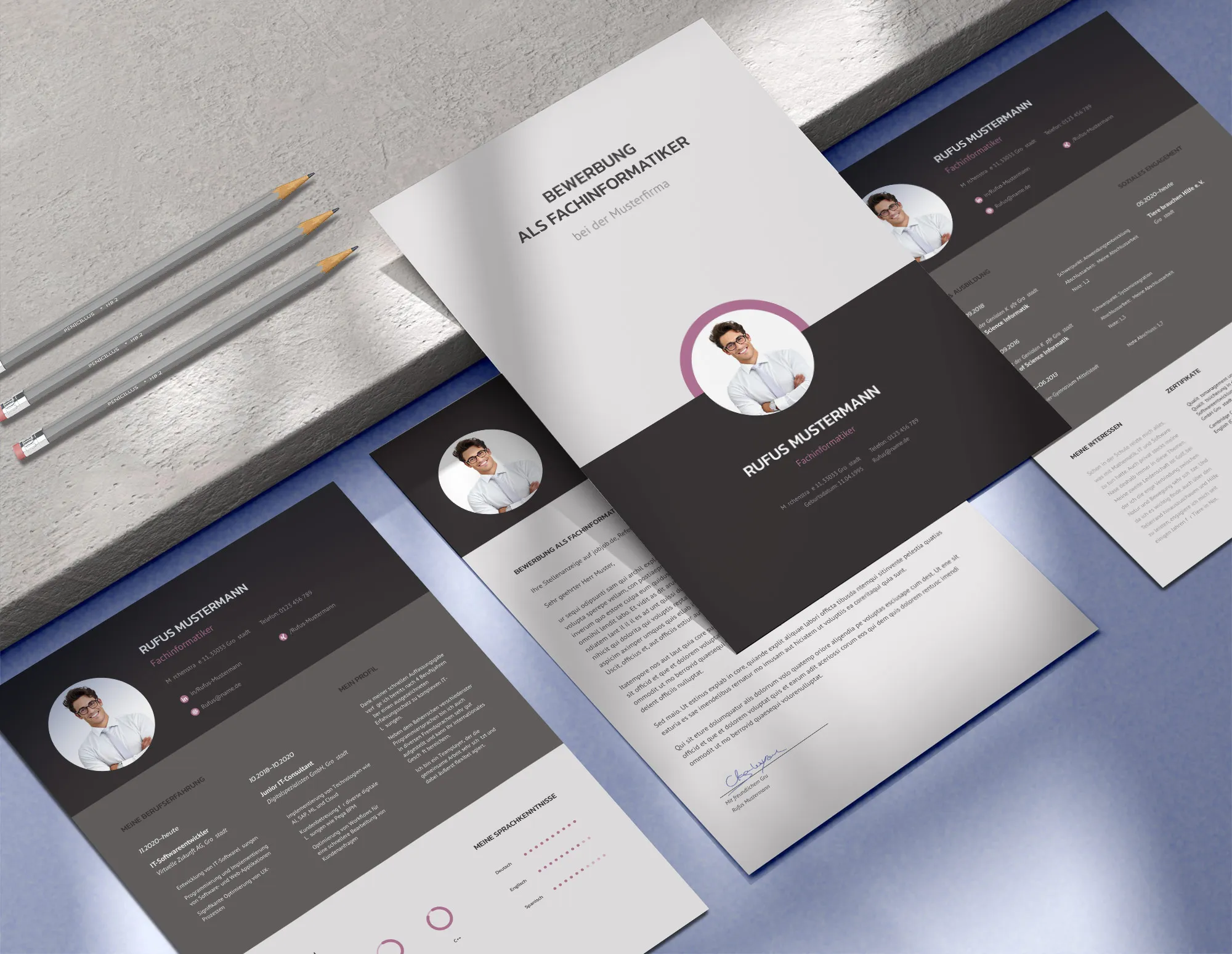 Application as an engineer: Template for cover letter and resume for download