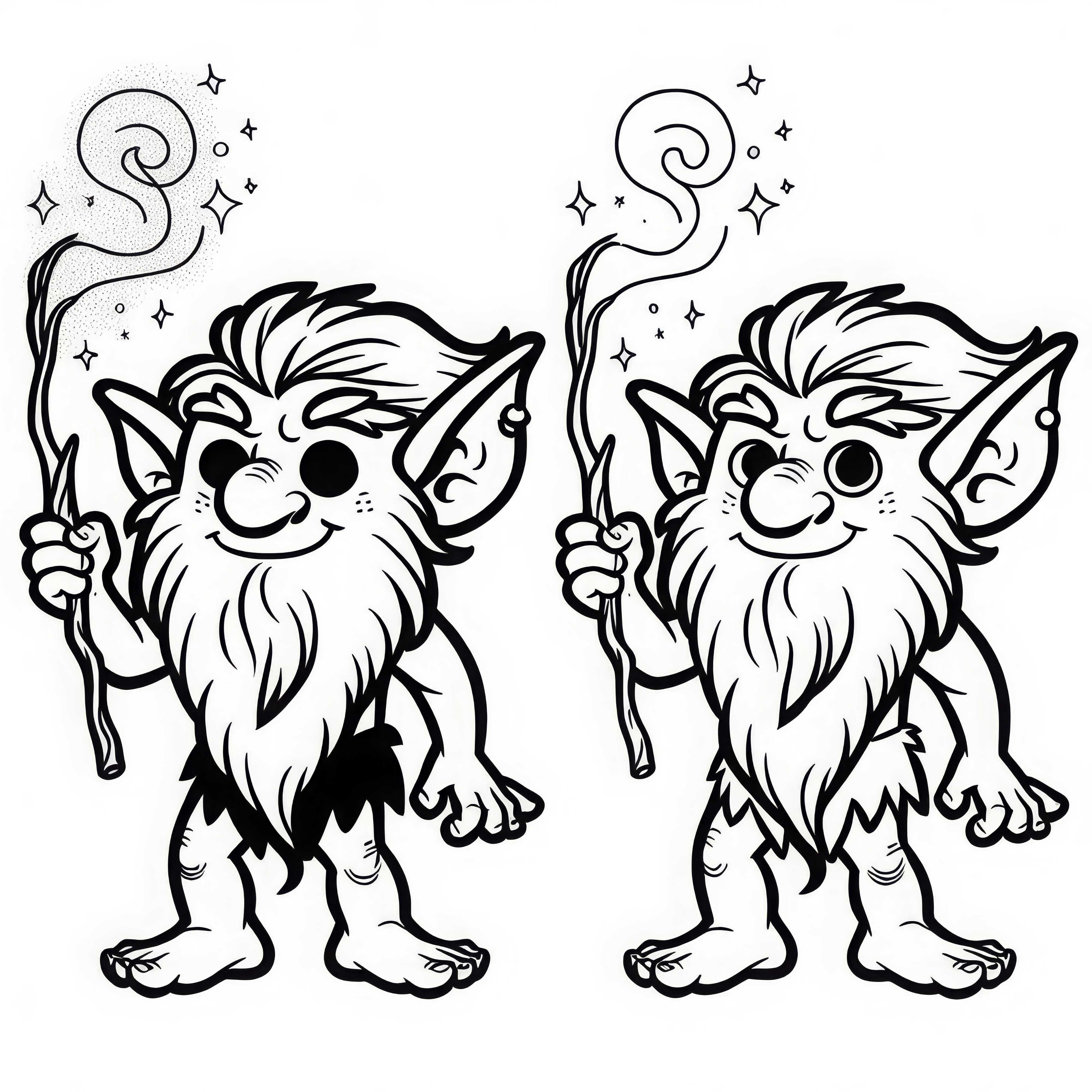 Image à colorier gratuit d'un gobelin - Téléchargez et coloriez facilement