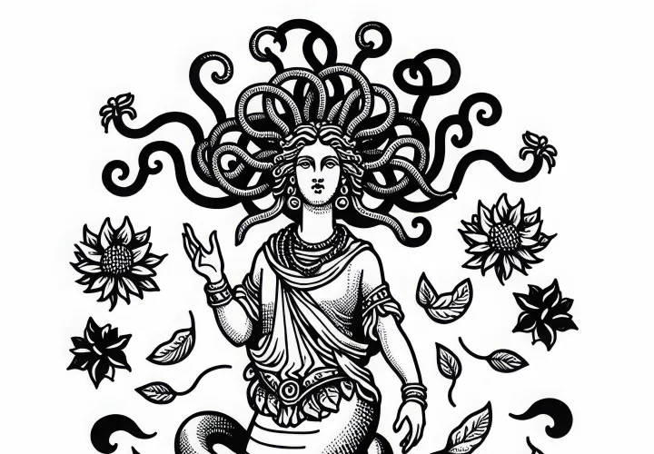 Medusa Image à colorier à télécharger gratuitement