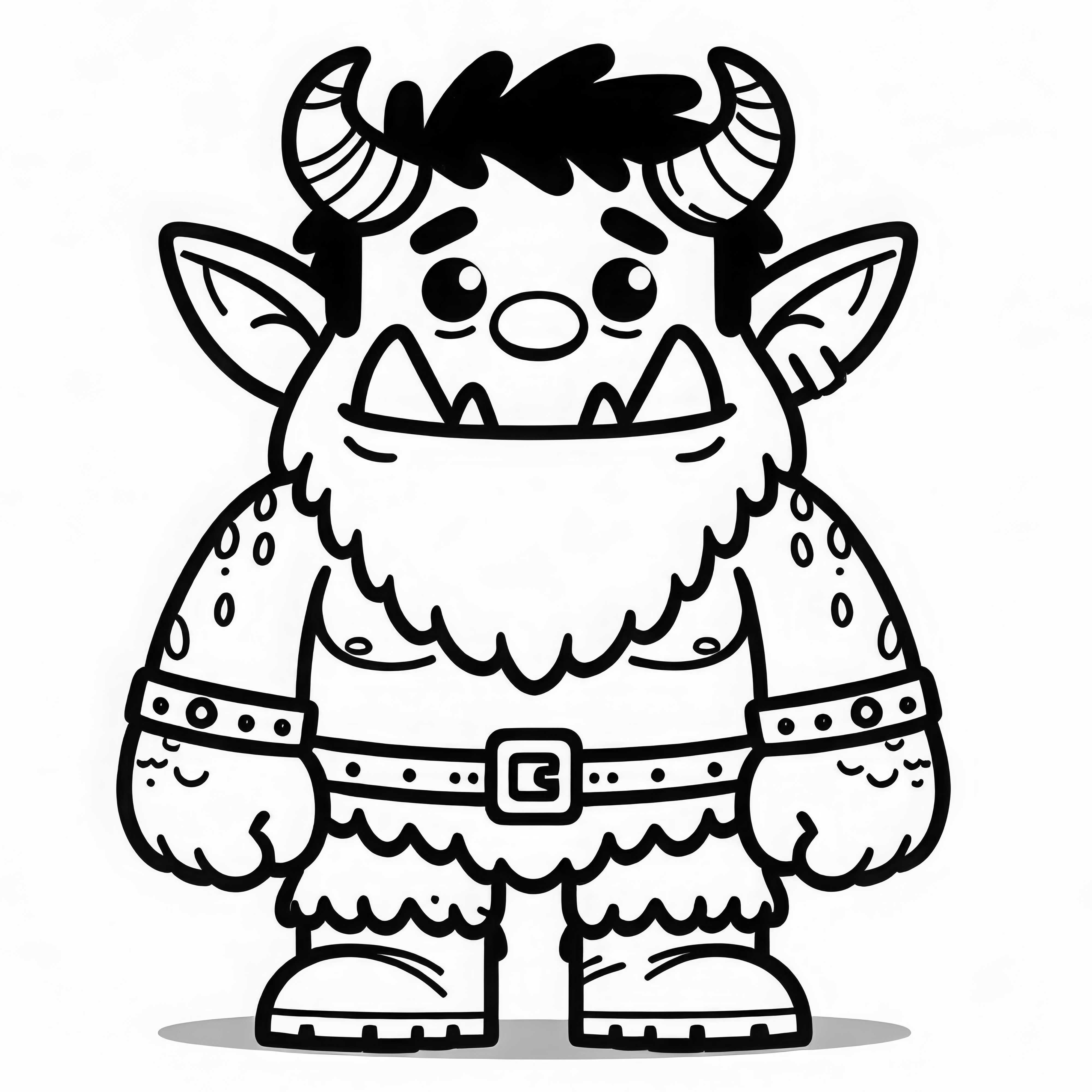 Ork omalovánka jednoduše zdarma Ork omalovánka jednoduchá zdarma