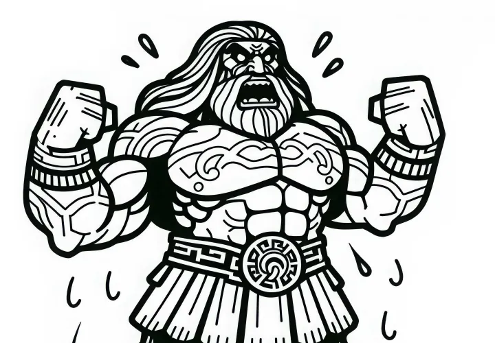Titan Coloring Template Simple Free – Download Your Coloring Page Titan Coloring Template Simple Free – Download Your Coloring Page