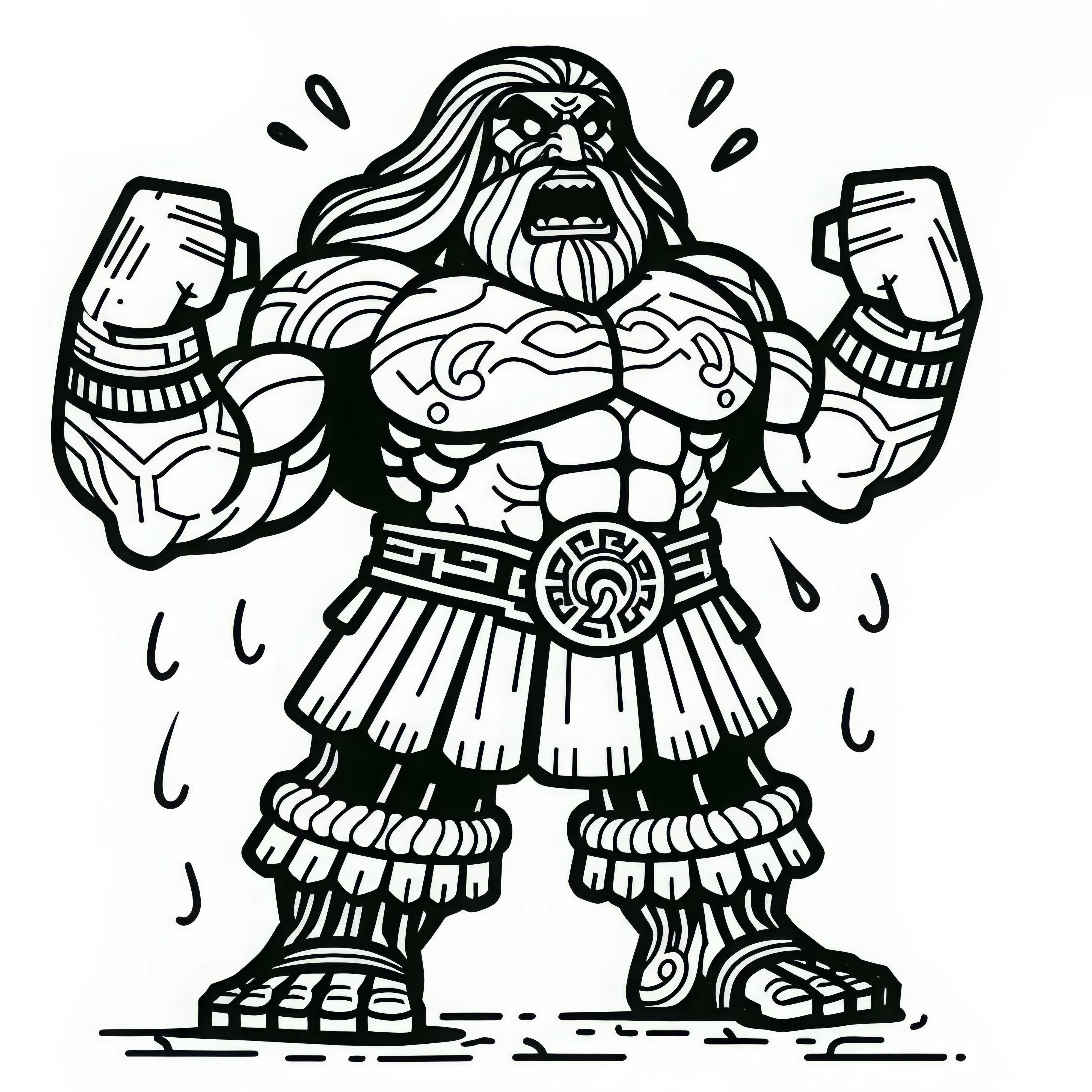 Titan Coloring Template Simple Free – Download Your Coloring Page