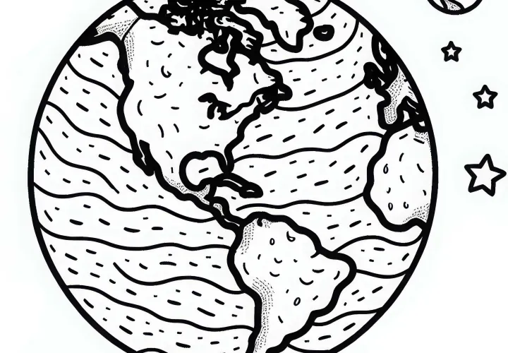 Maapallon värittämismalli Ilmaiseksi Maapallon värittämismalli Ilmaiseksi