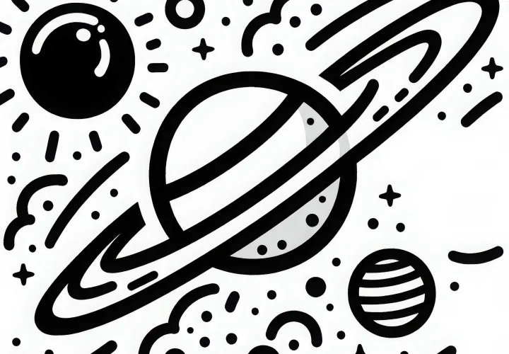 Saturnin värityskuva Ilmaiseksi Lataaminen ja Värittäminen Saturnin värityskuva Ilmaiseksi Lataaminen ja Värittäminen