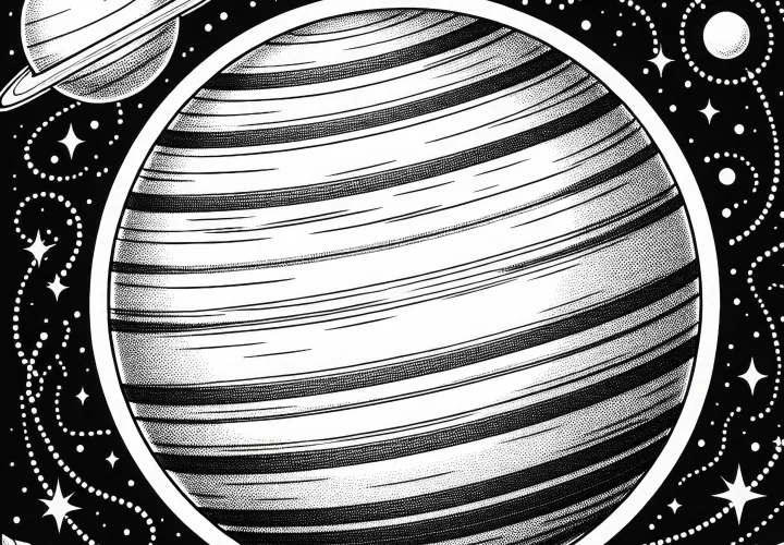 Uranuksen värityskuva - Ilmainen väritysmalli Uranuksen värityskuva - Ilmainen väritysmalli