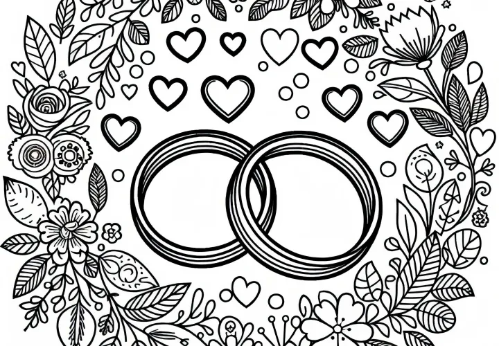 Zásnubné prstene na svadbu ako omaľovánka zadarmo Zásnubné prstene na svadbu ako omaľovánka zadarmo