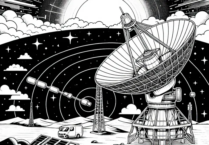 Ilmaiset värityskuvat radioteleskopista suurille ja pienille Ilmaiset värityskuvat radioteleskopista suurille ja pienille