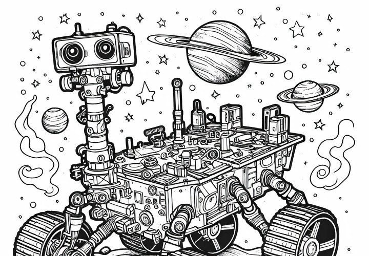 Mars Rover Ausmalbild Gratis Mars Rover Ausmalbild Gratis