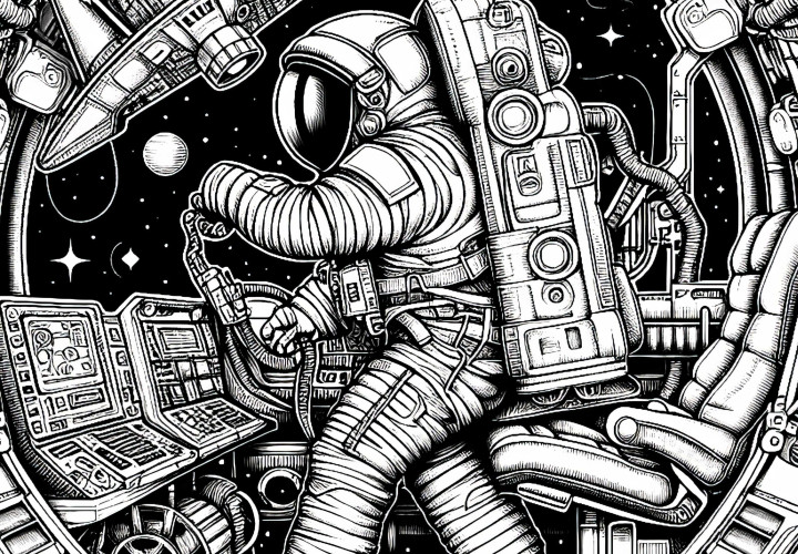 Astronaut im Spaceshuttle Malvorlage Kostenlos Astronaut im Spaceshuttle Malvorlage Kostenlos