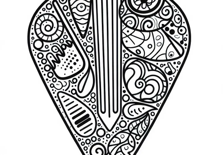 Плектрум за оцветяване за струнни инструменти – Безплатно изтегляне