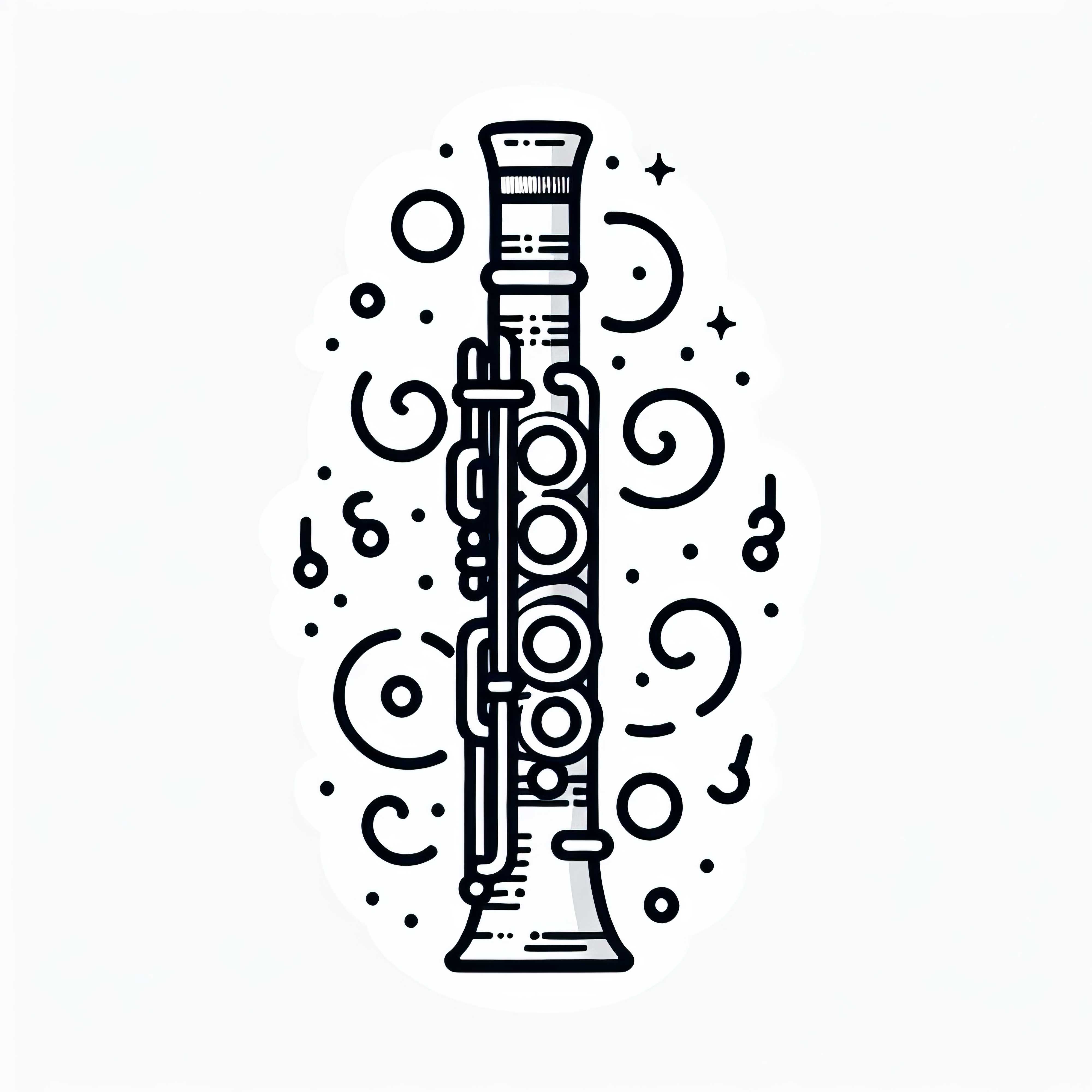 Schiță de oboe pentru instrumente de suflat – Descărcare gratuită