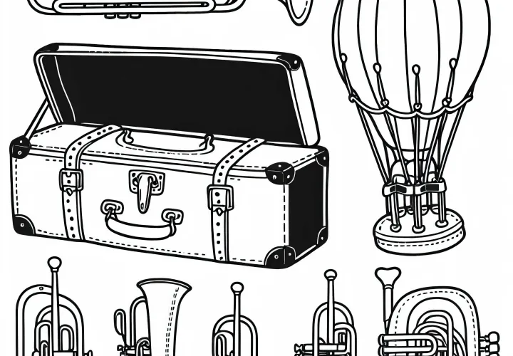 Transport case coloring template accessories for brass instruments free