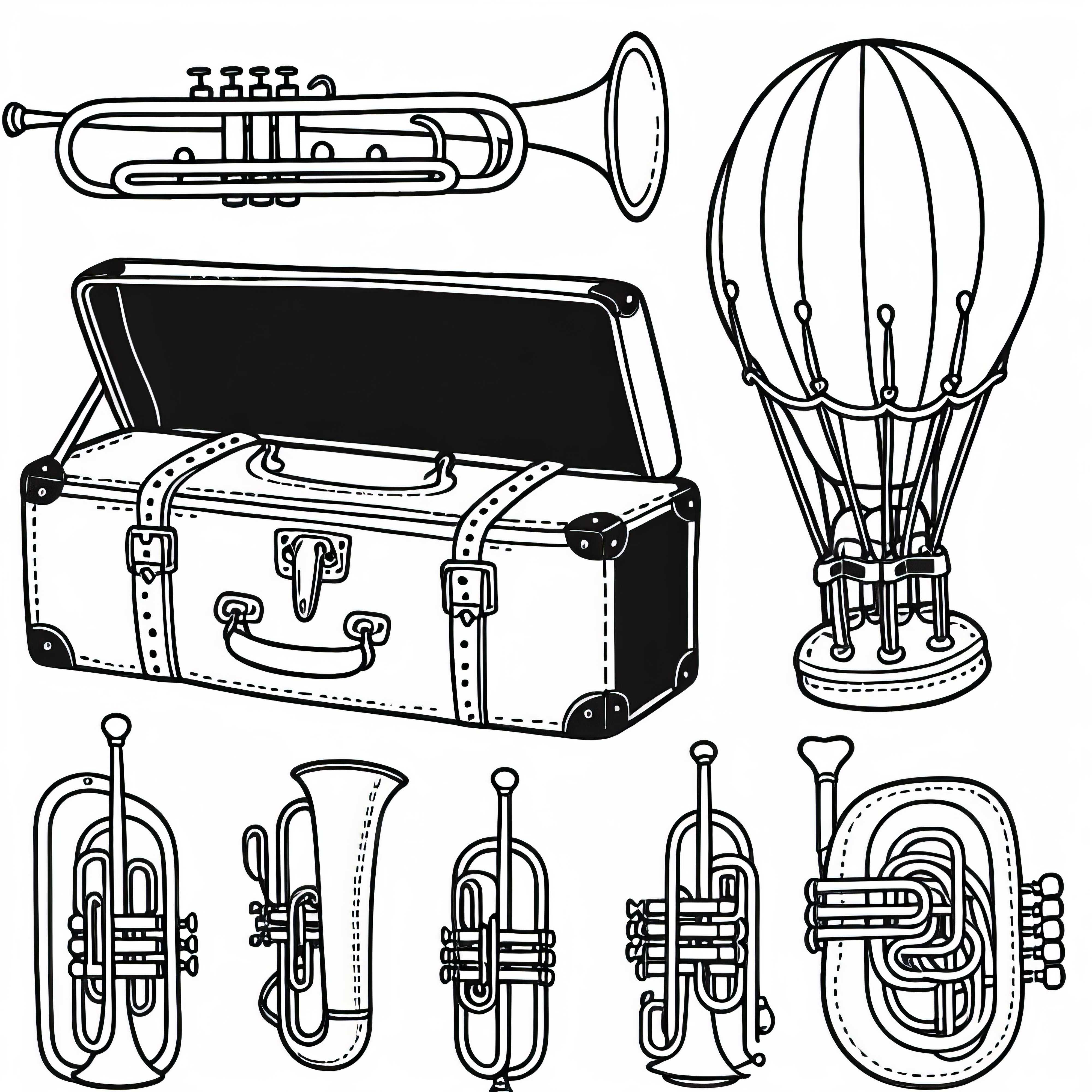 Transport case coloring template accessories for brass instruments free