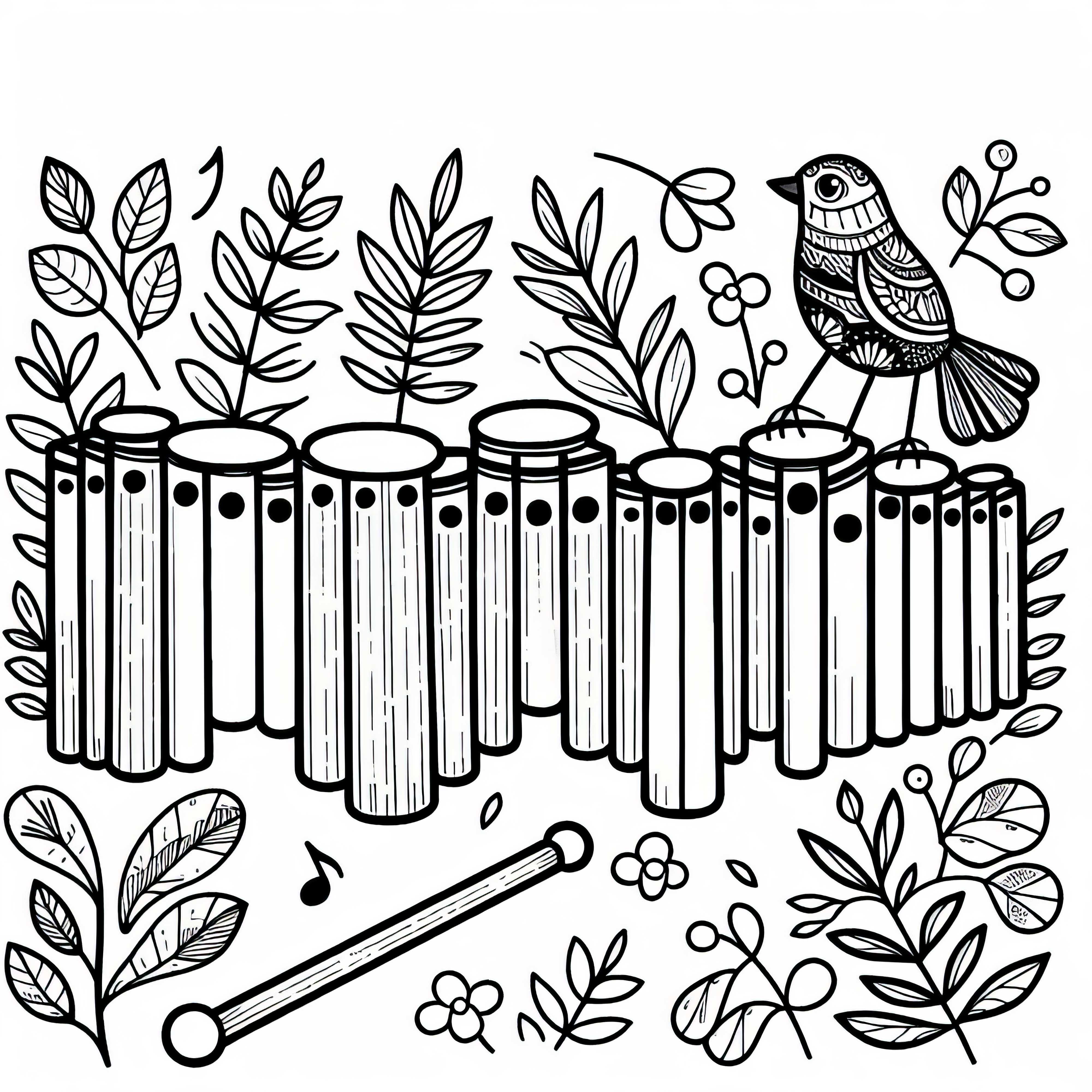 Crotales coloring template for percussion instruments free