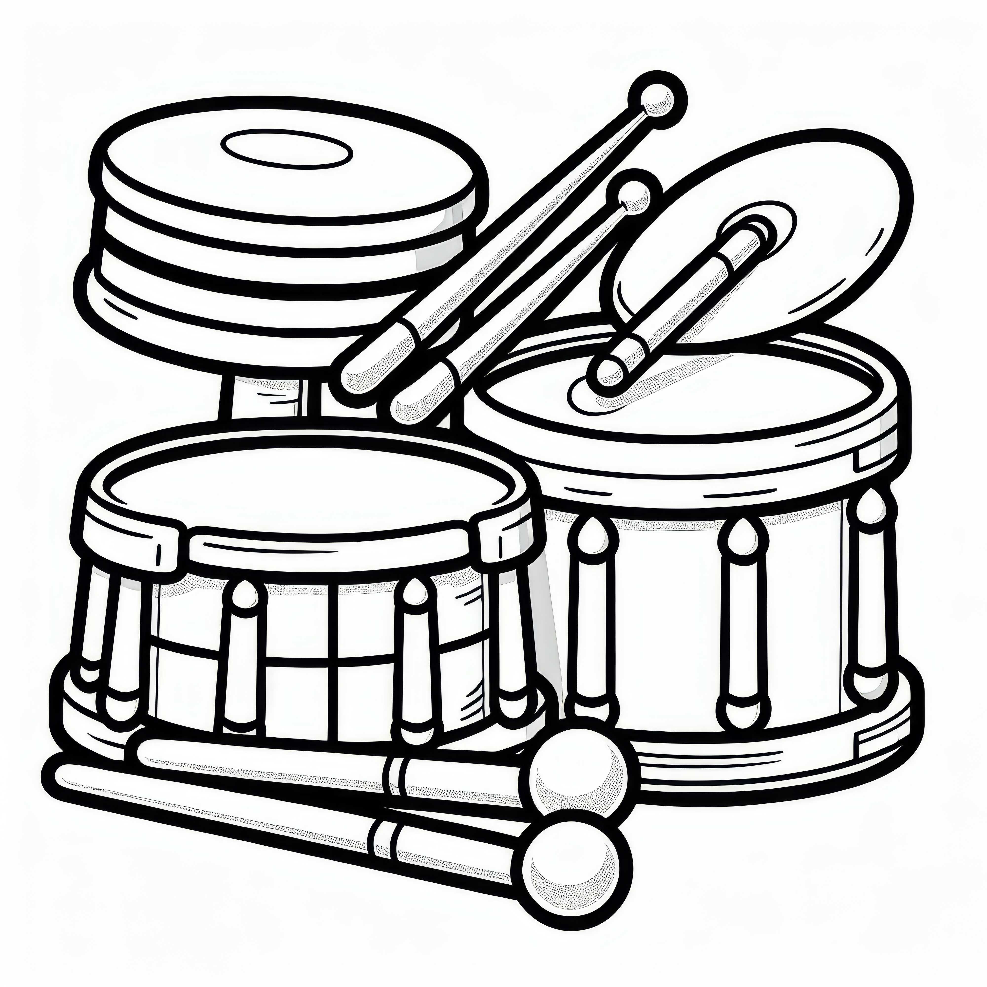 Drumsticks Coloring Page for Percussion Instruments - Free Accessories Drumsticks coloring page for percussion instruments - Free accessory