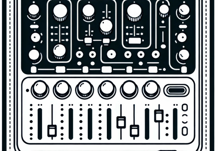 Coloring template for an electronic instrument - Free download