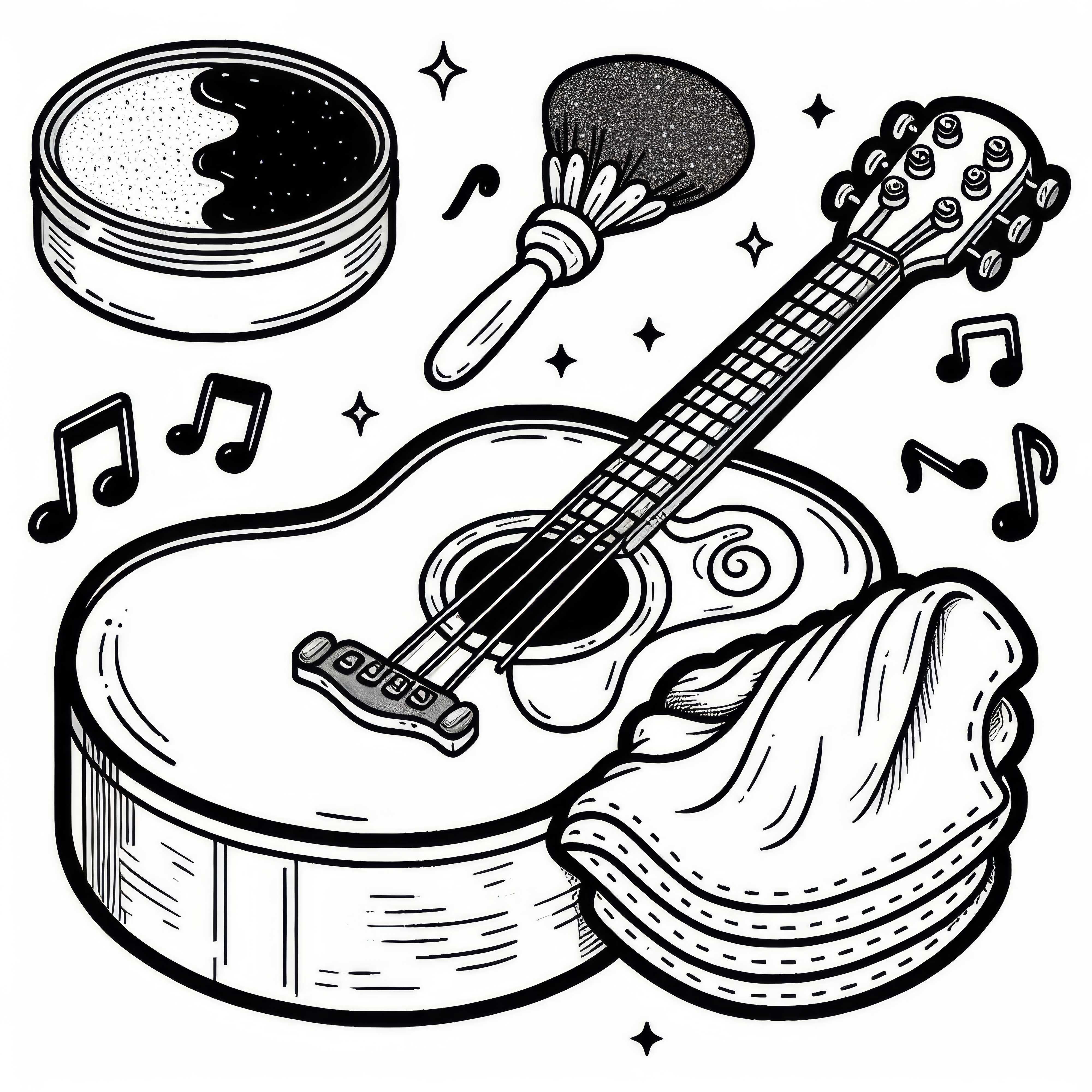 Free download of a polishing cloth for instruments as a coloring page Download free coloring page of a polishing cloth for instruments