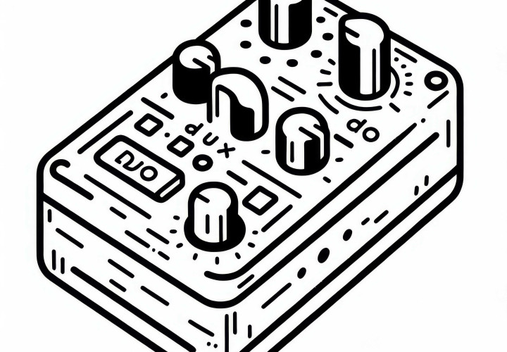 Di-Box Direct Input Box Coloring Page Accessories Musical Instrument Free