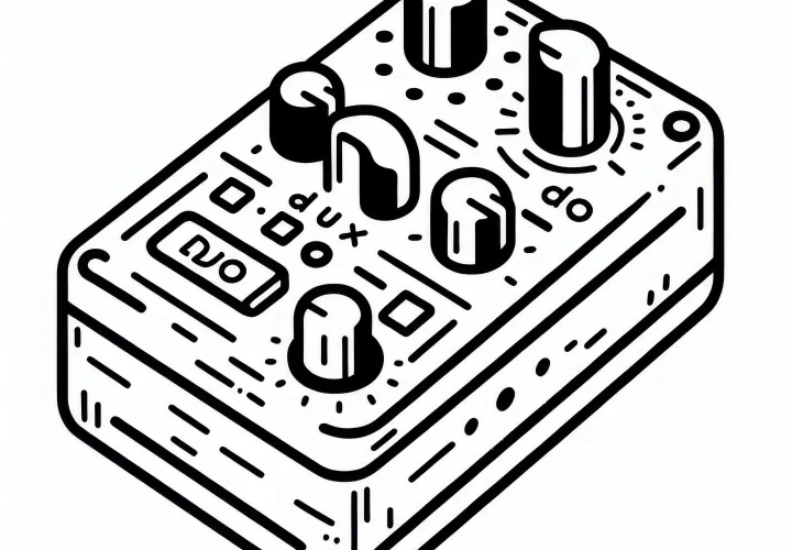 Di-Box Direct Input Box Coloring Page Accessories Musical Instrument Free