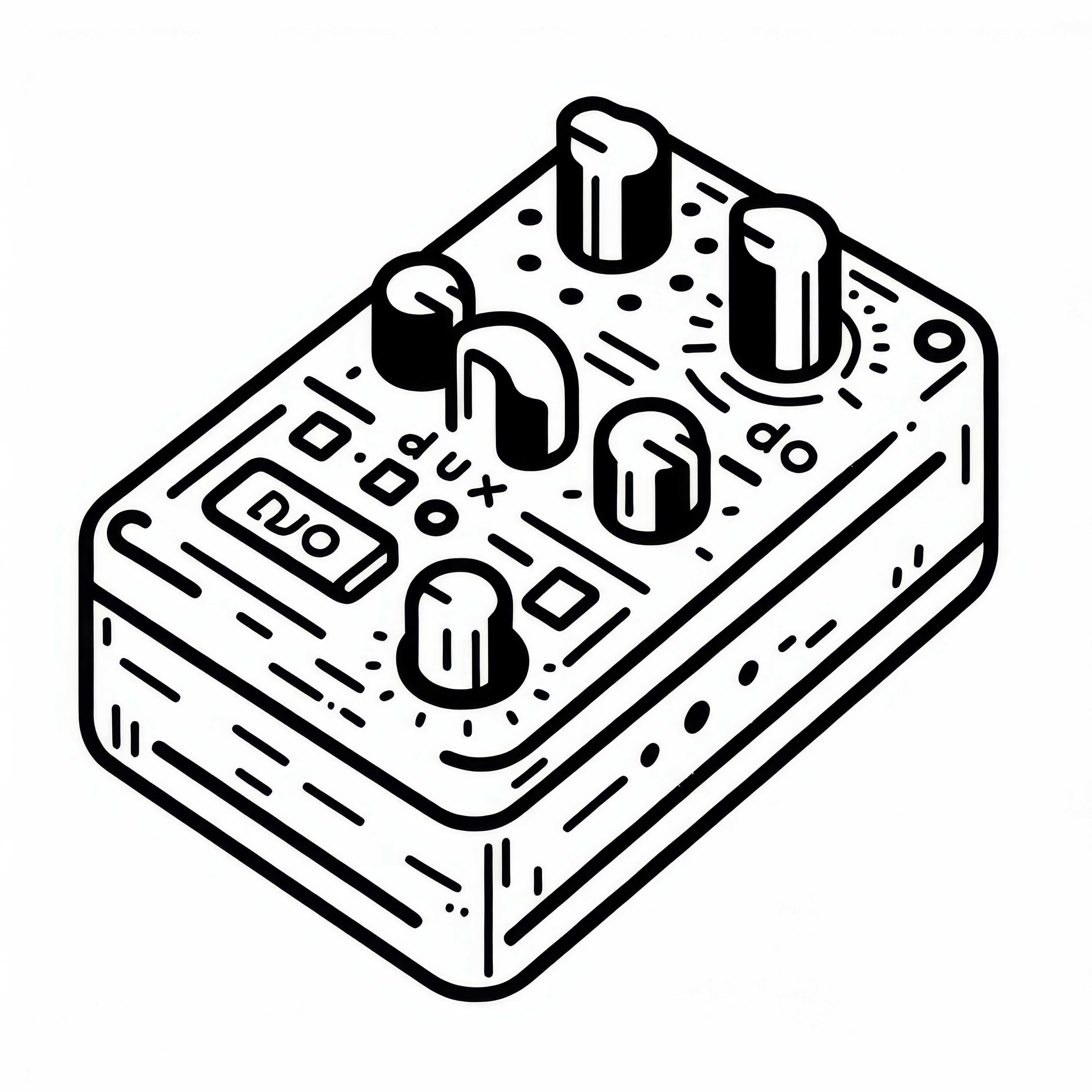 Di-Box Direct Input Box Coloring Page Accessories Musical Instrument Free