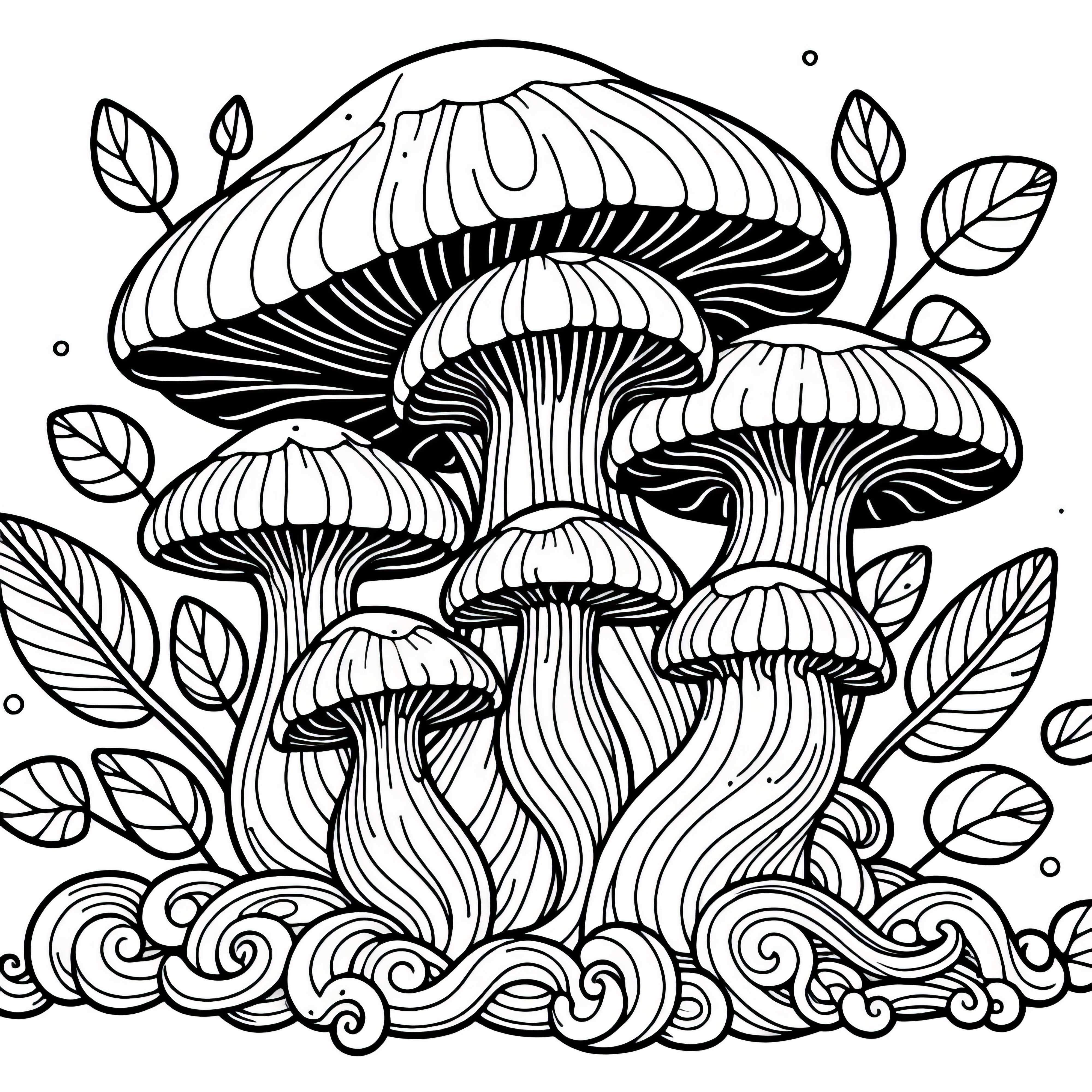 Gratis nedlasting av malebilde av urtesopp Pleurotus Eryngii