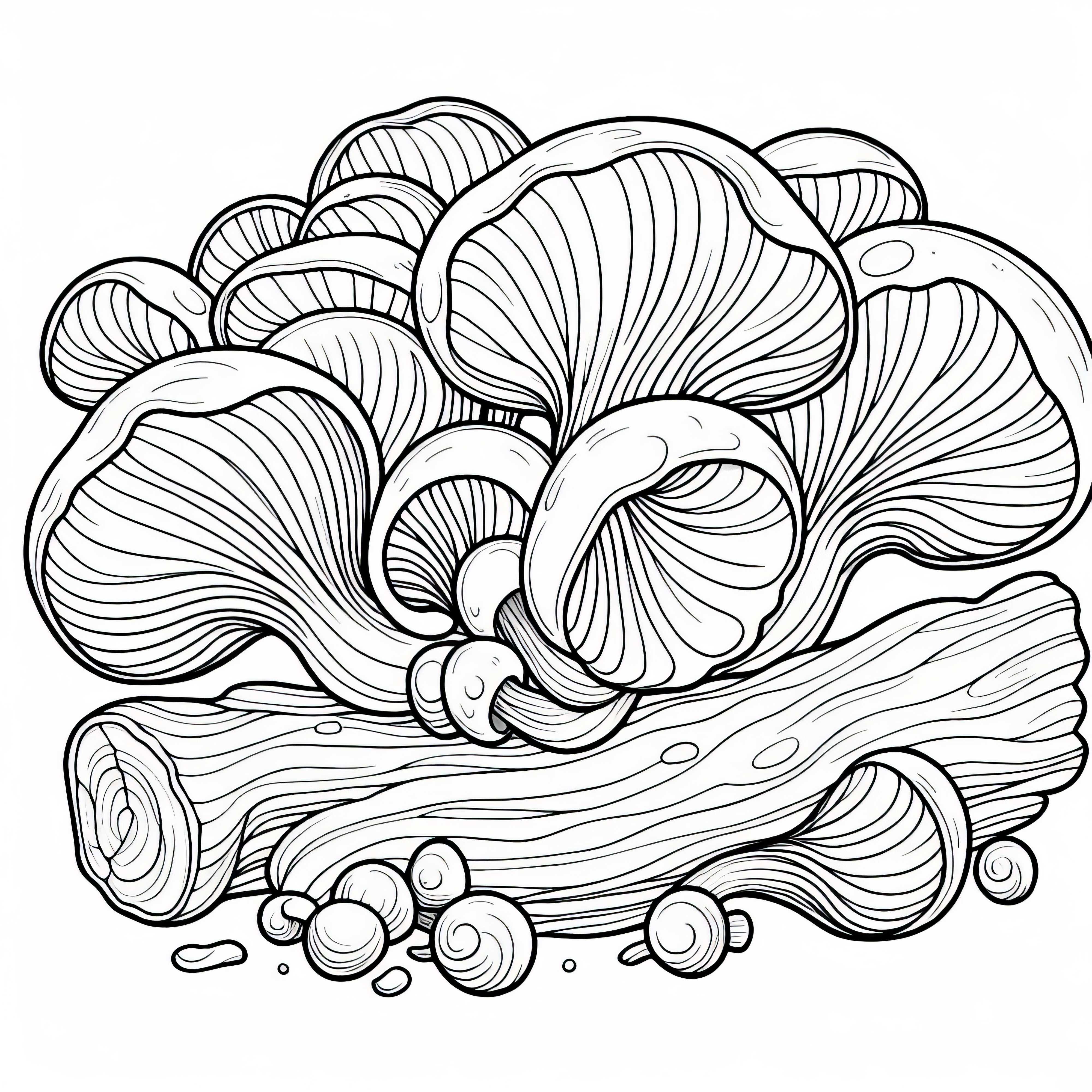 Judasfül - Auricularia auricula-judae gomba színező kép letöltése ingyen