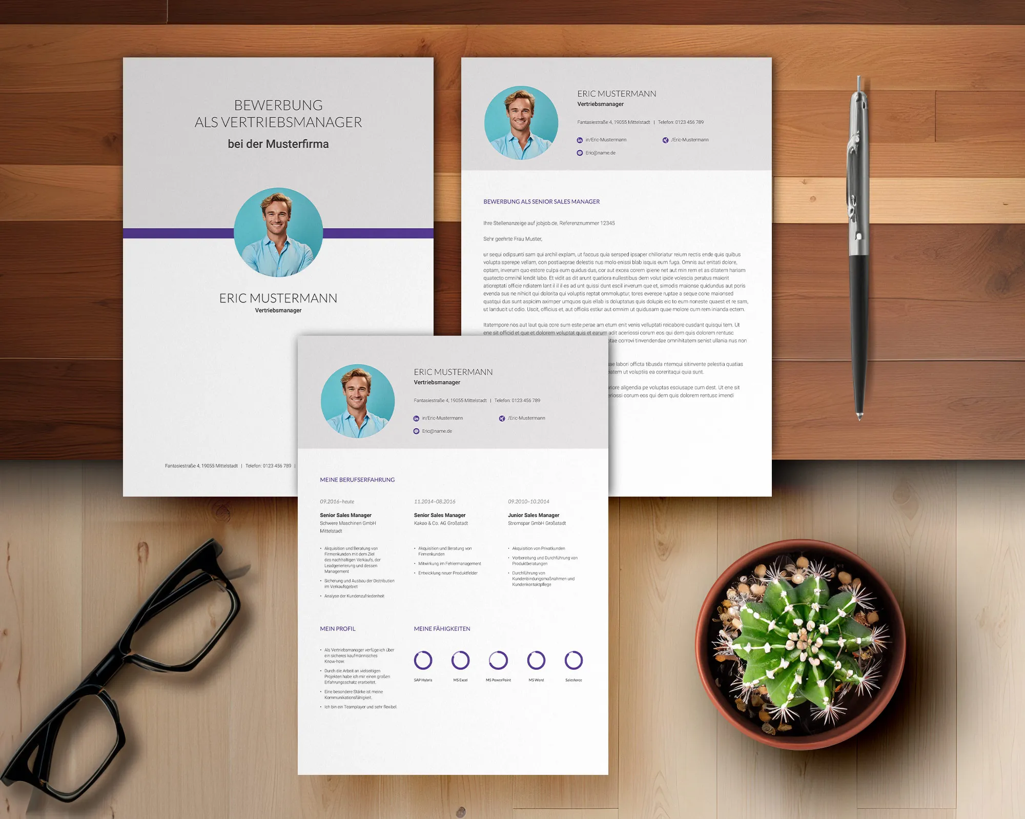 Application as landscape architect: Template for resume and cover letter