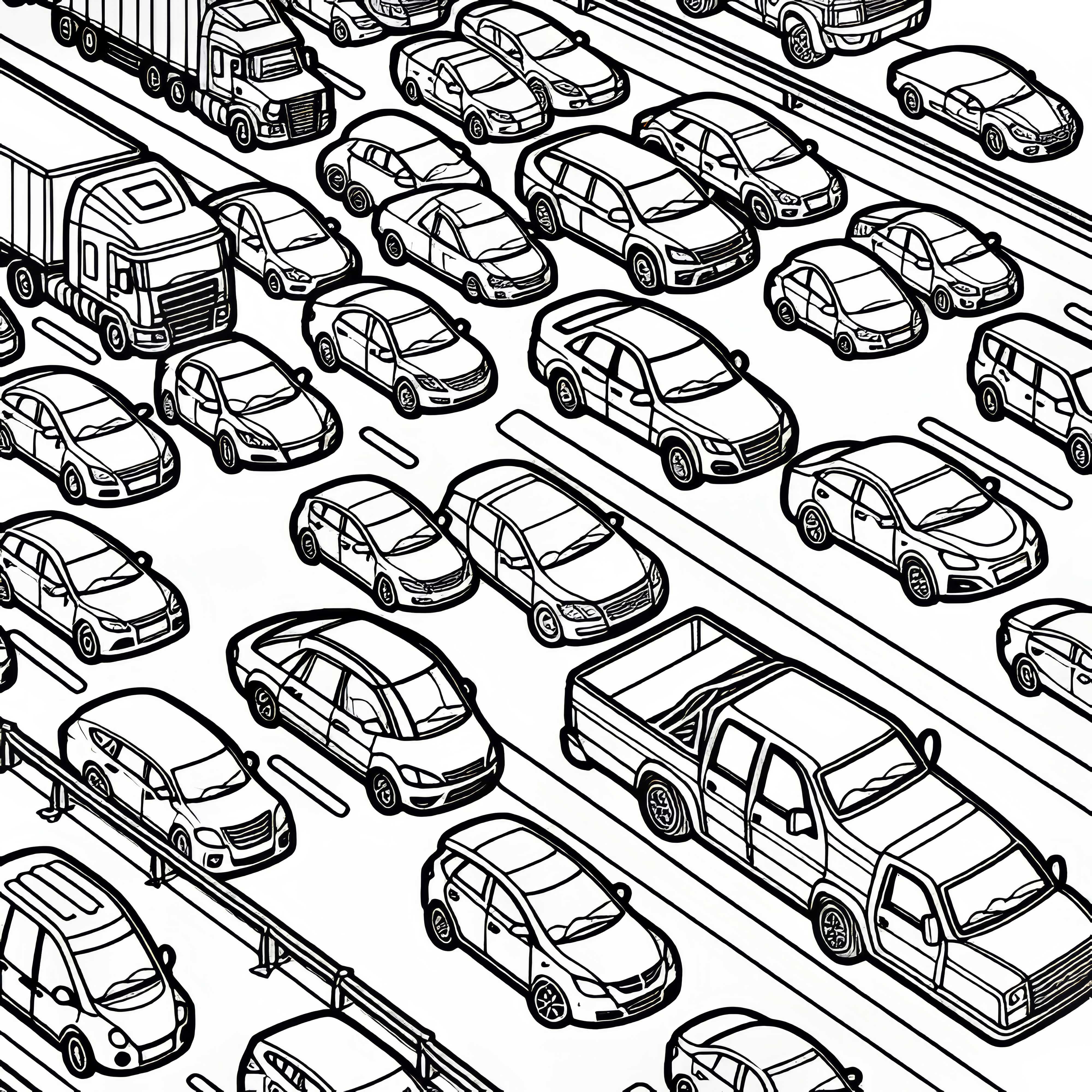 Biler Står I Trafikken - Maleblanco Gratis