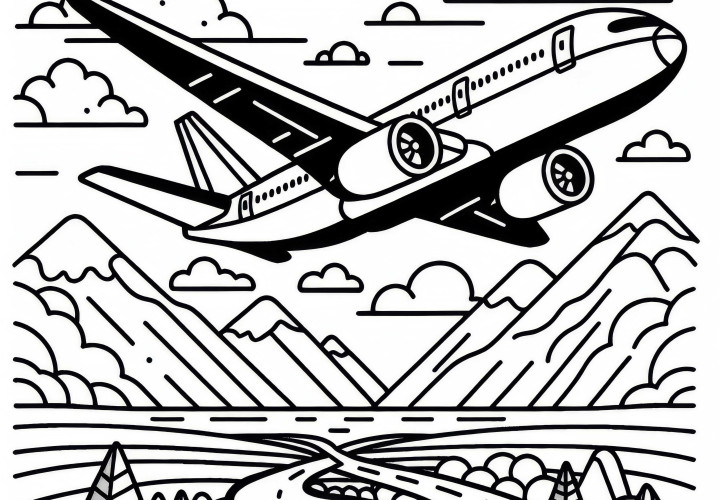 Passagierflugzeug Ausmalbild Kostenlos Passagierflugzeug Ausmalbild Kostenlos