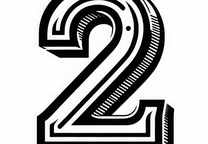 Number 2 Coloring Page Free