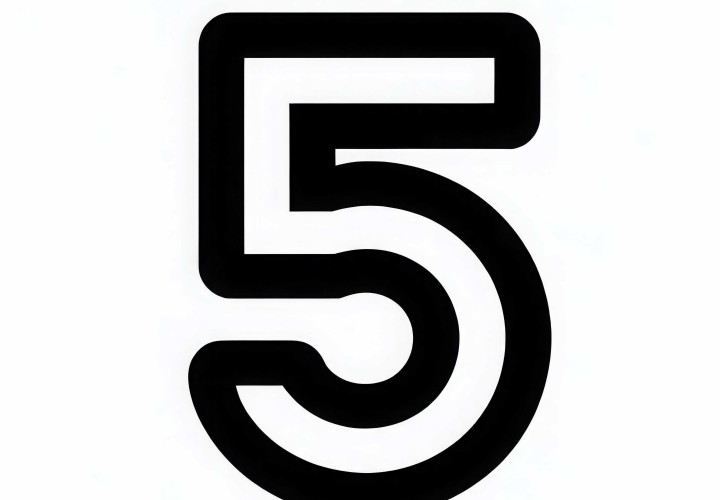 Number 5 Coloring Page Free