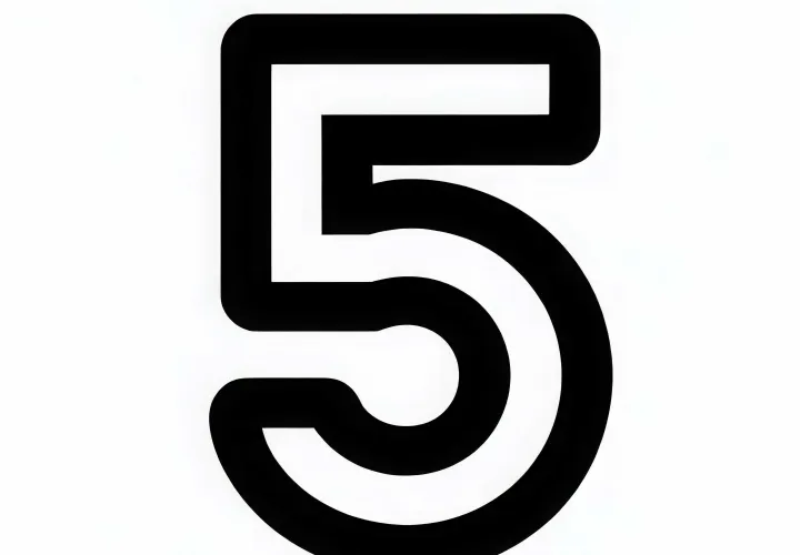 Number 5 Coloring Page Free