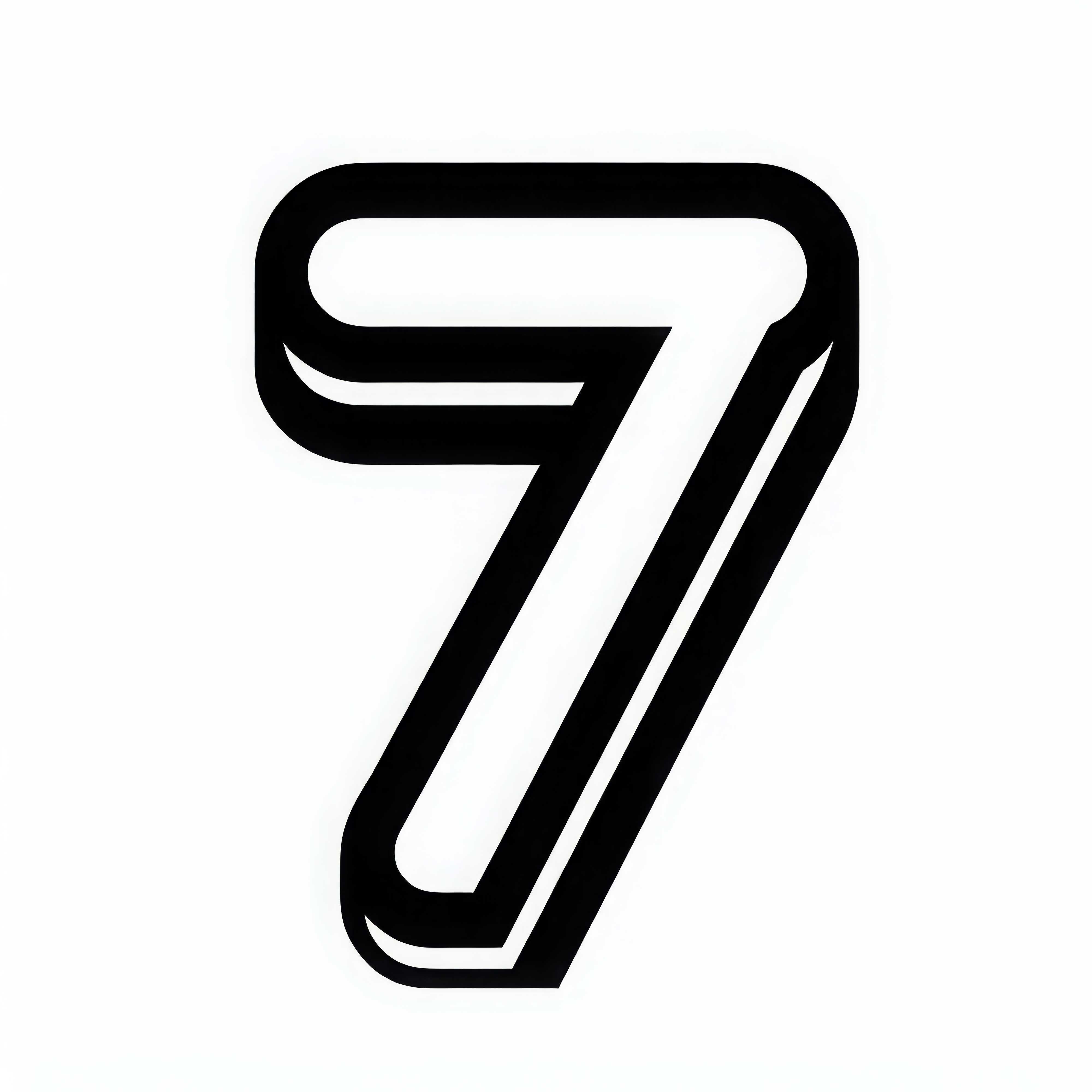 Number 7 Coloring Page Free