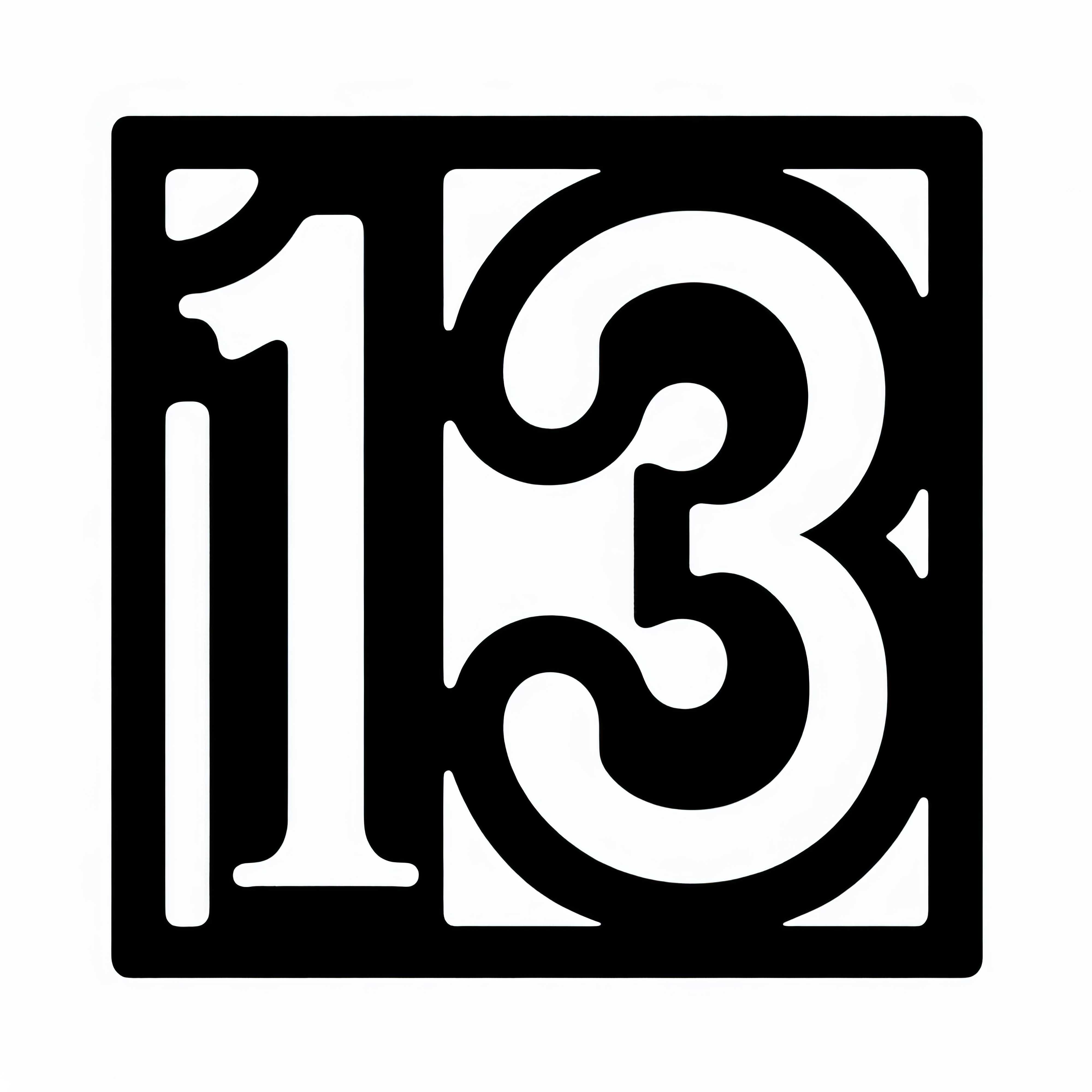 Number 13 Coloring Page Free Download