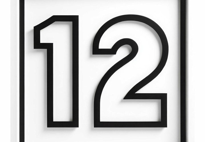 Číslo 12 Vybarvovací obrázek Zdarma pro děti Číslo 12 omalovánka zdarma pro děti