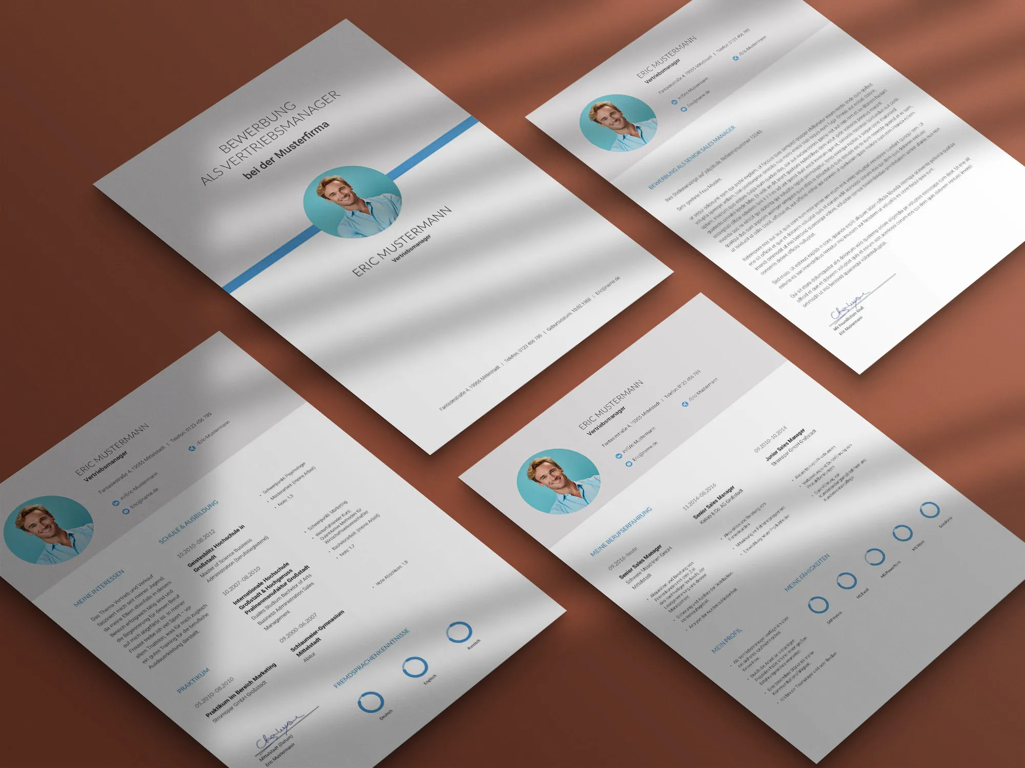 Application as a truck driver: Template for cover letter and CV available for download
