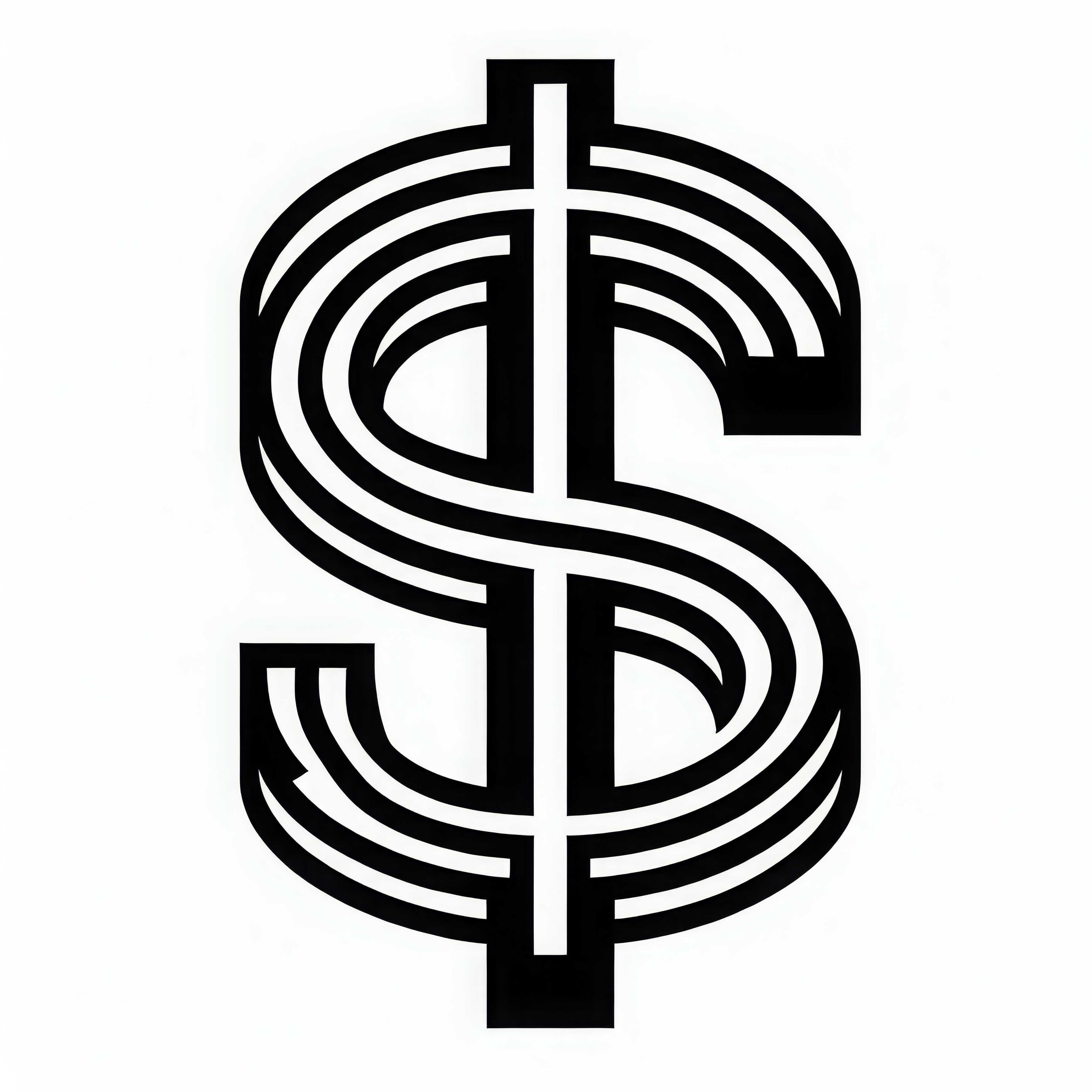 Capa para Colorir do Símbolo do Dólar Grátis