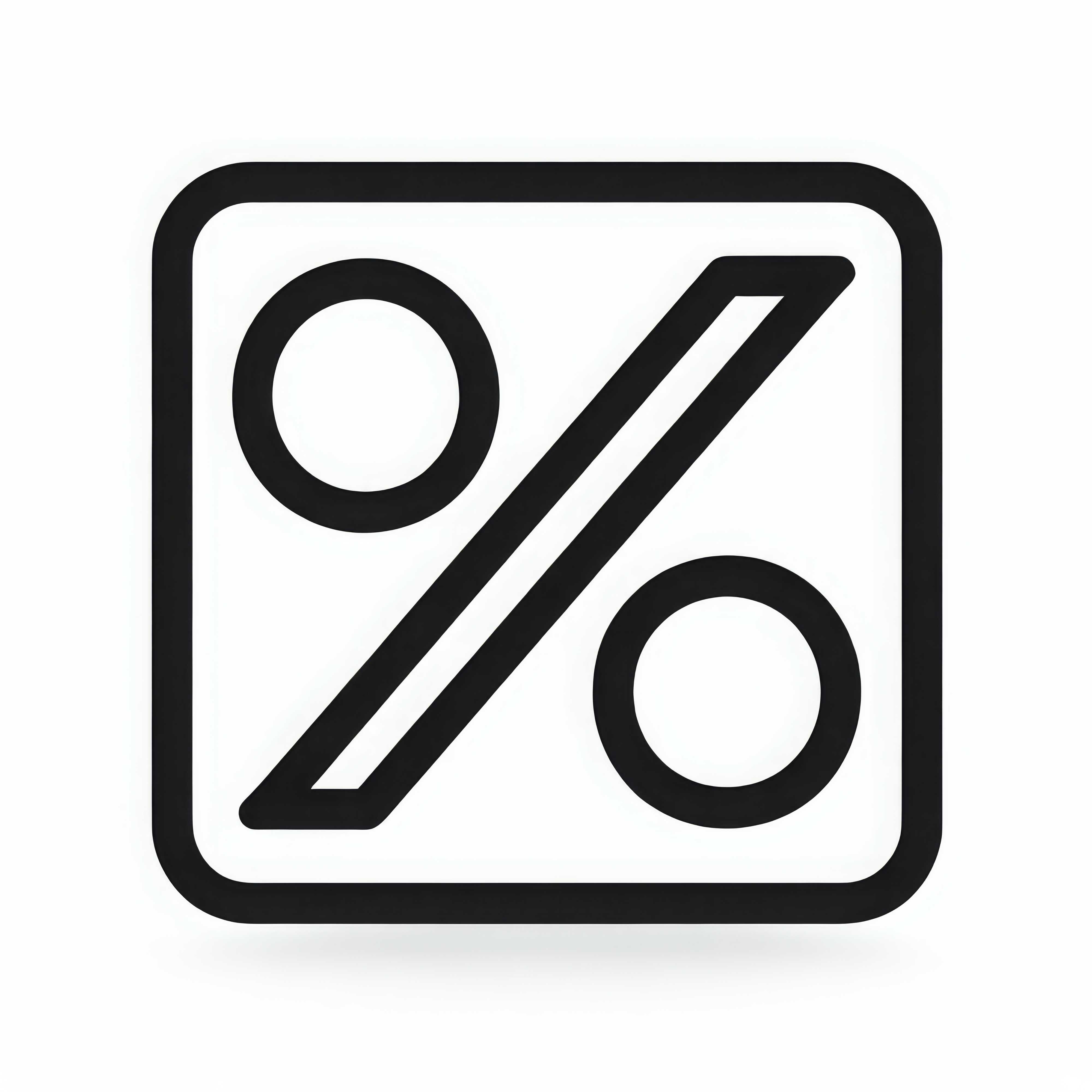 Free coloring page with percent sign