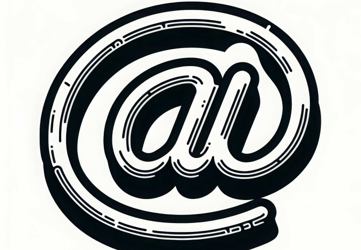 At sign coloring template free for creative coloring hours At sign coloring template free for creative coloring hours