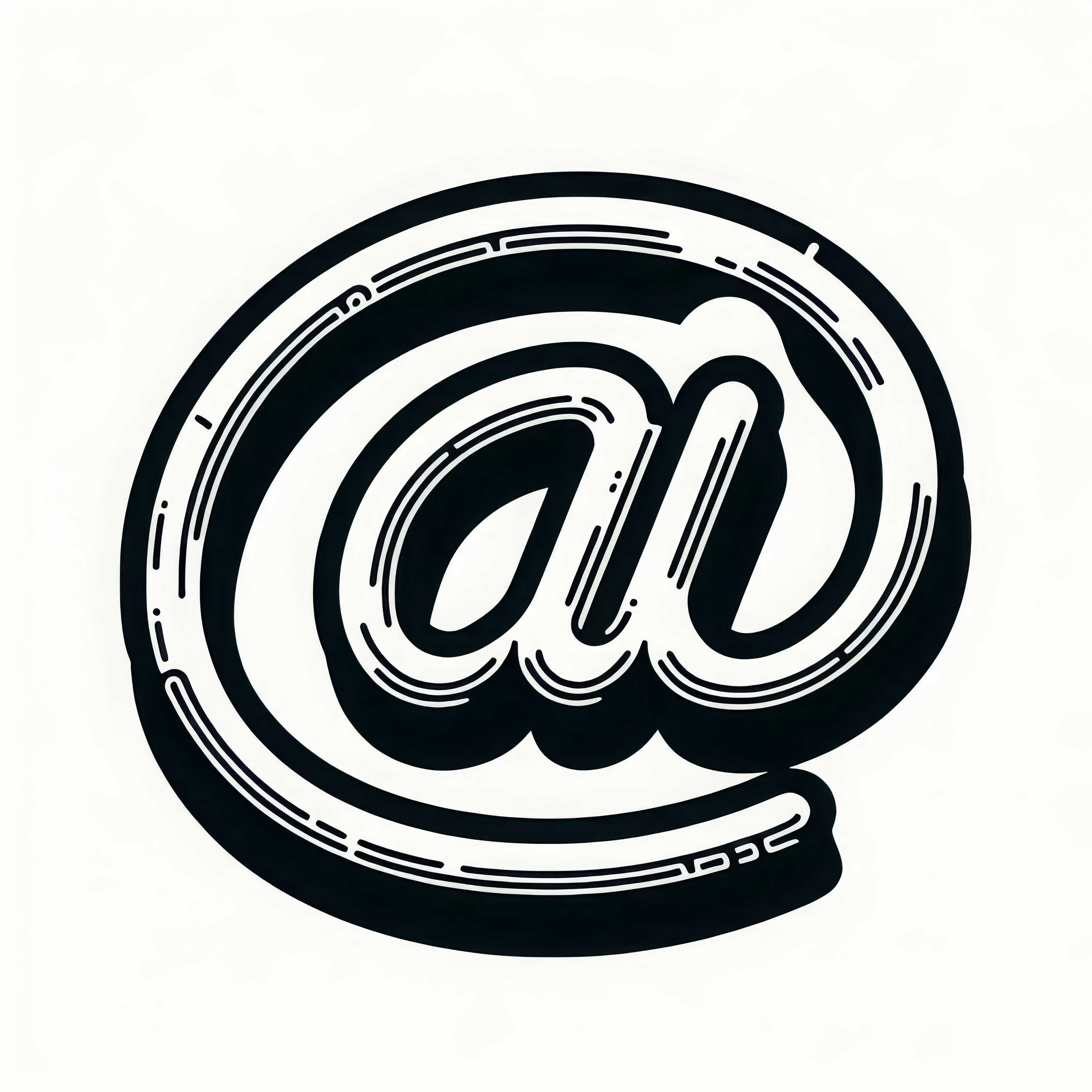At symbol coloring page free for creative coloring hours