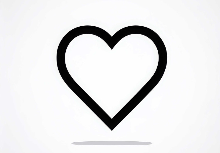 Free Coloring Page Heart Symbol Heart symbol coloring page free