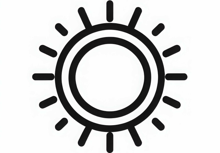 Free Sun Symbol Coloring Page Free sun symbol coloring page