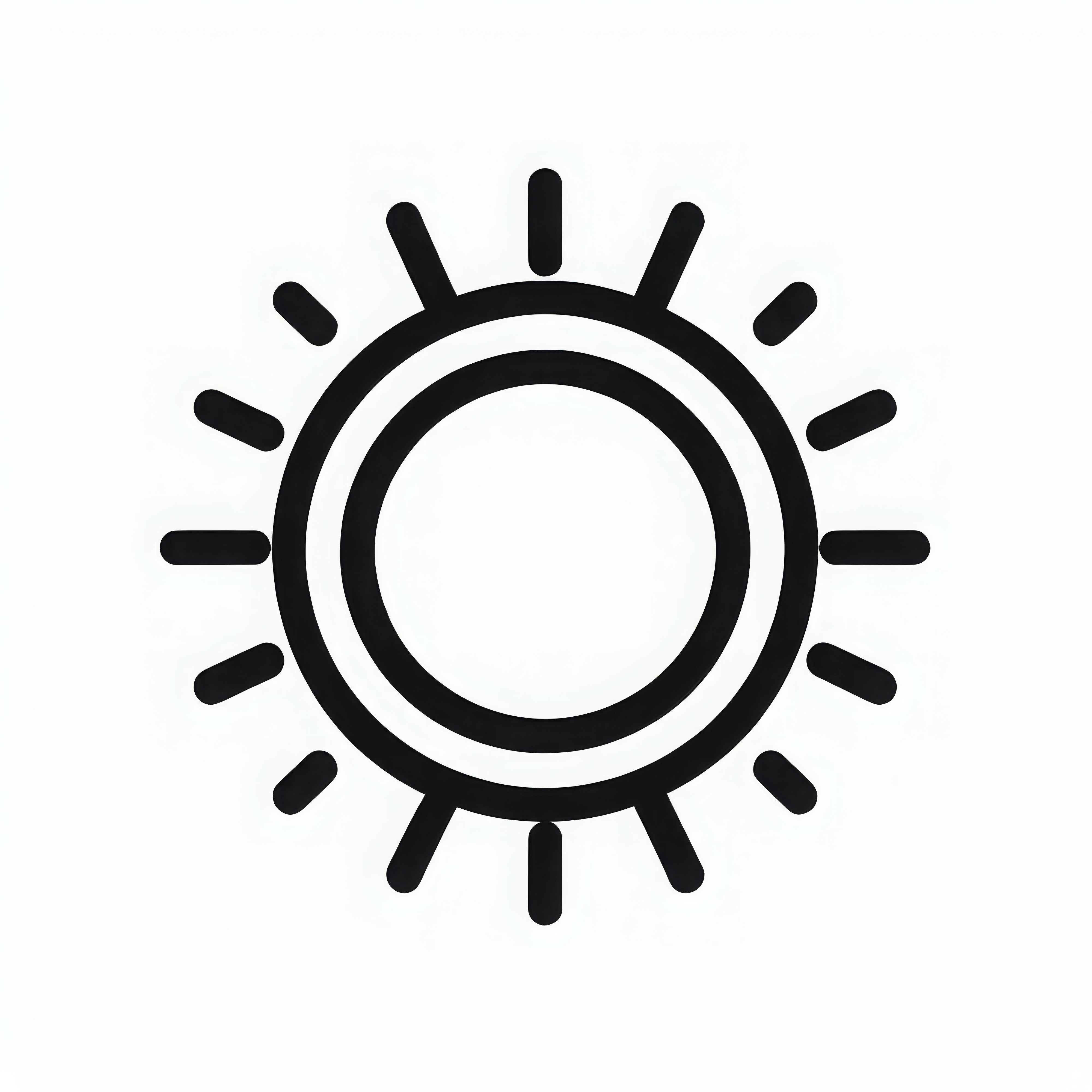 Free Sun Symbol Coloring Page